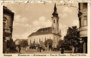 1929 Budapest I. Krisztina tér és templom, Egyesület Budapesti fővárosi takarékpénztár