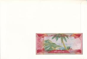 Kelet-Karibi Államok / Anguilla 1985-1988. 1$ felbélyegzett borítékban, bélyegzéssel T:I 
Eastern C...