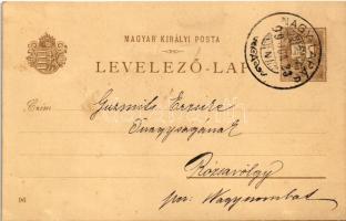 1899 (Vorläufer) Hunyadi János. Ezredéves Országos Kiállítás. Pesti Könyvnyomda R.T. / Hungarian Mil...