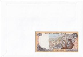 Ciprus 1997. 1P felbélyegzett borítékban, bélyegzéssel T:I Cyprus 1997. 1 Pound in envelope with sta...