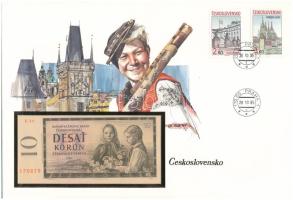 Csehszlovákia 1960. 10K felbélyegzett borítékban, bélyegzéssel T:I Czechoslovakia 1960. 10 Korun in envelope with stamp and cancellation C:UNC