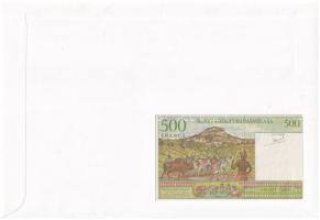 Madagaszkár 1994. 500Fr felbélyegzett borítékban, bélyegzéssel T:1 
Madagascar 1994. 500 Francs in ...