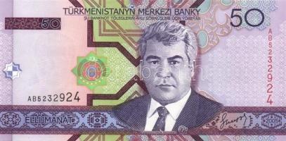 Türkmenisztán 5 db klf modern bankjegy  T:I