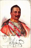 1916 Kaiser Wilhelm II / Wilhelm II German Emperor. K.u.K. Kriegsfürsorgeamt s: Oskar Brüch (szakadások / tears)