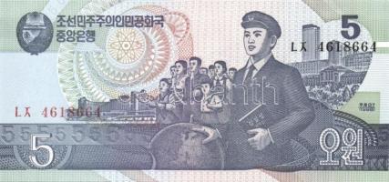 Észak-Korea 11 db klf modern bankjegy  T:I