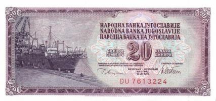 Jugoszlávia 18 db klf modern bankjegy  T:I