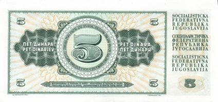 Jugoszlávia 18 db klf modern bankjegy  T:I