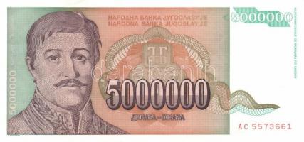 Jugoszlávia 18 db klf modern bankjegy  T:I