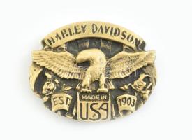 Harley Davidson réz övcsat 6x8 cm