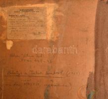 Nolipa István Pál (1907-1986): Kilátás a Tatár-dombról (Miskolc, Diósgyőr), 1953. Olaj, karton. Jele...