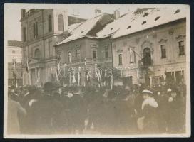 cca 1930 Besztercebánya, Fő tér, fotó, 4×5,5 cm / Banská Bystrica