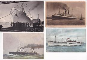 21 db főleg MODERN hajós motívum képeslap / 21 mostly modern ship motive postcards