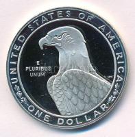 Amerikai Egyesült Államok 1983S 1$ Ag "XXIII. Nyári Olimpiai Játékok, Los Angeles" kapszul...