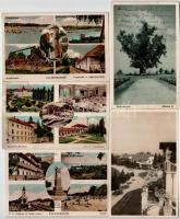 Balatonkenese - 41 db régi képeslap ritkább jobb lapokkal, vegyes minőségben