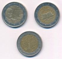 Franciaország 2000-2010. 2E 3xklf forgalmi emlékkiadás T:1-,2 patina
France 2000-2010. 2 Euro 3xdif...