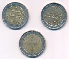 Szlovénia 2007. 2E "France Prešeren" + Ciprus 2008. 2E + Szlovákia 2009. 2E T:1-,2 patina
...