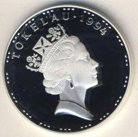 Tokelau-szigetek 1994. 5L Ag "Olimpiai játékok-szörf" T:PP