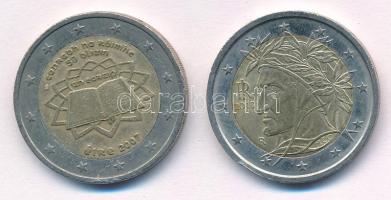Írország 2007. 2E "A Római Szerződés 50 éve" + Olaszország 2013. 2E "Dante" T:1-...