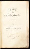 Schwarzburg, Otto von: Scenen aus Roms goldnem Zeitalter. Coethen (Köthen), 1796, Johann August Aue, 270 p. Német nyelven. Papírkötésben, viseltes állapotban, ázásnyomokkal.