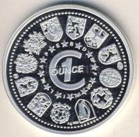 Európai Unió/Belgium DN 1Ounce Ag emlékérem "Bonjour Europe! - Atomium" 31,103g T:PP