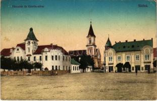 1913 Siófok, Városház, Gizella udvar, Kremsier Pál és Szmatona üzlete (EK)