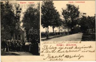 1914 Máriakálnok, Kálnok, Gahling; Kápolna és hársfa. Grünfeld J. kiadása