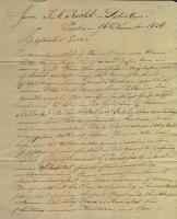 cca 1820-1850 10 db főként magyar nyelvű kézzel írott hivatalos és magánlevél / 10 letters