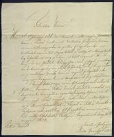 cca 1820-1850 10 db főként magyar nyelvű kézzel írott hivatalos és magánlevél / 10 letters