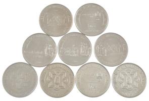 2015. 50Ft "Nemzeti és történelmi emlékhelyek" + 2016. 50Ft "Hetvenéves a forint" (2x) + 2017. 50Ft "Fina World Championships" (2x) + 2018. 50Ft "Jégkorong világbajnokság (2x) + 50Ft "Családok éve" (2x) T:1-