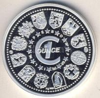 Európai Unió/San Marino DN 1Ounce Ag emlékérem "Buongiorno Europa! - Palazzo Publico" 31,103g T:PP