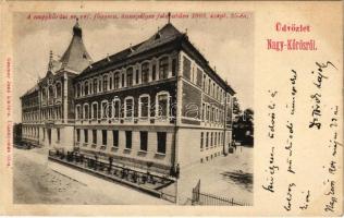 1904 Nagykőrös, Református főgimnázium ünnepélyes felavatása 1902. szeptember 25-én. Geszner Jenő kiadása (EK)