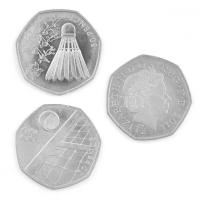 Nagy-Britannia 1973-2016. 50p Cu-Ni (40xklf forgalmi emlékérme) + Man-sziget 1997. 50p Cu-Ni "M...