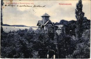 1908 Balatonalmádi, Balaton szálloda a Remete sétány felől. Pethe Victor kiadása (EK)