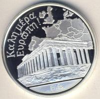 Európai Unió/Görögország DN 1Ounce Ag emlékérem "Kalhmera Europa! - Akropolisz" 31,103g T:...
