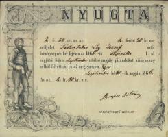 1866 Kéményseprő nyugta / Chimneysweep receipt