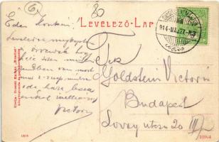 1914 Dicsőszentmárton, Tarnaveni, Diciosanmartin; Küküllő vize és uszoda. Dosztál Kálmán "Erzsé...