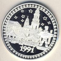Németország 1991. "Karácsony" Ag emlékérem 19,87g T:PP