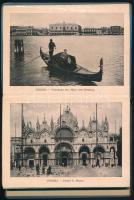 cca 1900 Velence és Firenze 2 képes leporelló 30,32 képpel