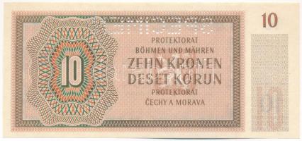 Német Harmadik Birodalom / Cseh-Morva Protektorátus 1942. 10K "S.38 N 430662", "SPECI...