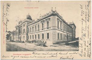 1905 Lugos, Lugoj; Törvényszéki palota. Nemes Kálmán kiadása / court palace (EK)