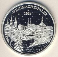 Németország 1993. "Karácsony" Ag emlékérem 15g T:PP
