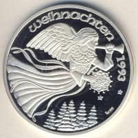 Németország 1993. "Karácsony" Ag emlékérem 15g T:PP