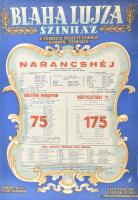 1959 Blaha Lujza színház plakátja 42x28 cm