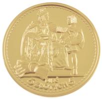 DN "Történelmi aranypénzek - Lengyelország 5 zloty 1925" aranyozott Cu-Ni utánveret "...