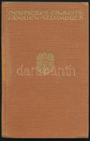 1938 Deutsches Einheits Familienstammbuch / Német Birodalmi család nyilvántartási könyv, bejegyzésekkel, bélyegzőkkel