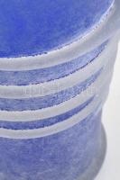 Römische üveg váza, XX. század, antikot, fújt, savmaratott, felülete matt. m: 24,5 cm