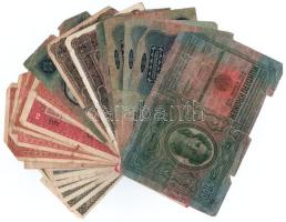 1913-1920. 1K-20K (15x) + 1920. 20f-50f (9x) T:III-IV közte szakadás, folt, saroktörés, folt, ly