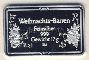 NSZK 1990. "Karácsony" Ag tömb 17g T:PP