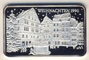 NSZK 1990. "Karácsony" Ag tömb 17g T:PP