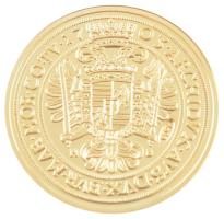 DN "Történelmi aranypénzek - I. Lipót 10 Dukát 1703" aranyozott Cu-Zn utánveret "COPY...